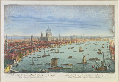 Die Südwestansicht von London, von den Somerset Gardens bis zum Tower von Thomas Bowles